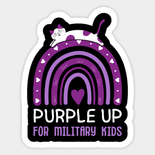 Purple Up For Military Kids Sticker